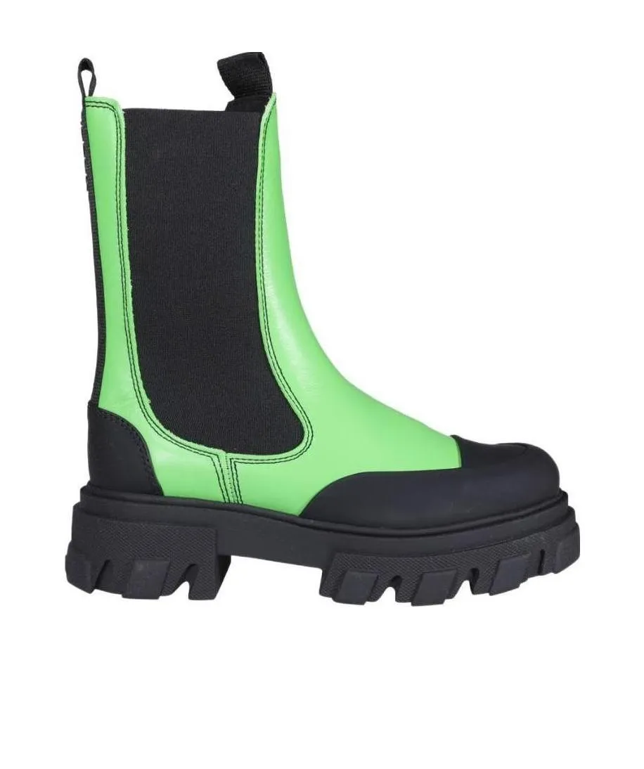 Chunky-Sole Panelled Boots