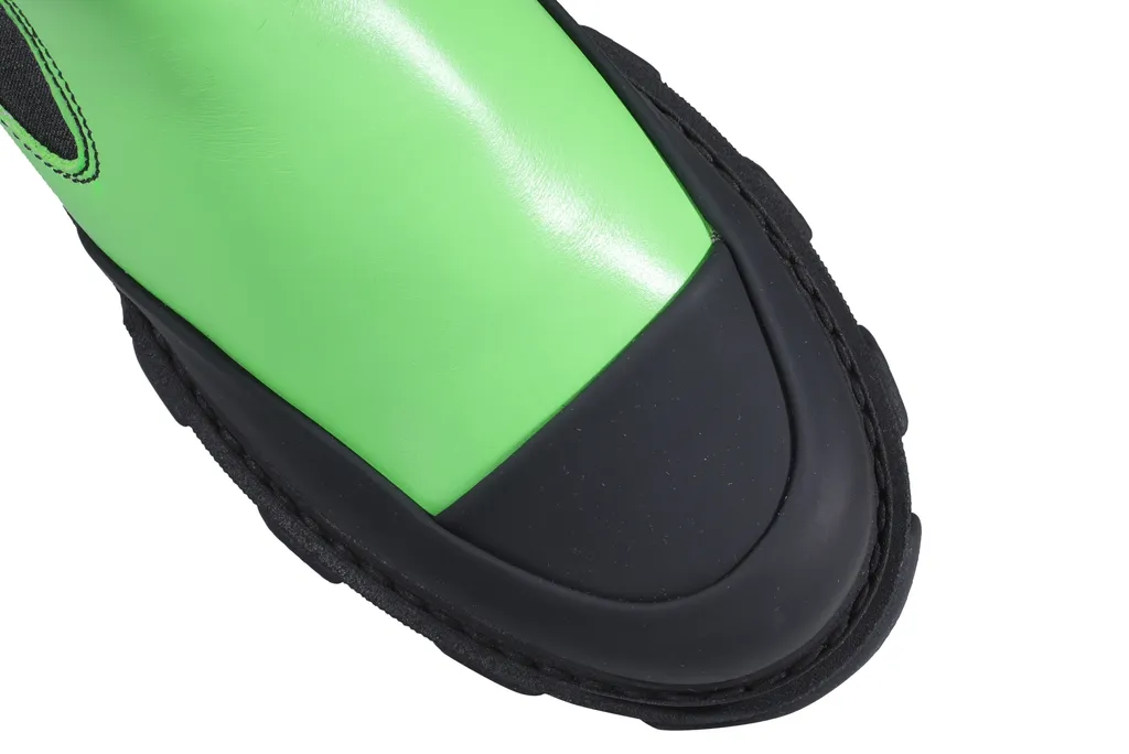 Chunky-Sole Panelled Boots