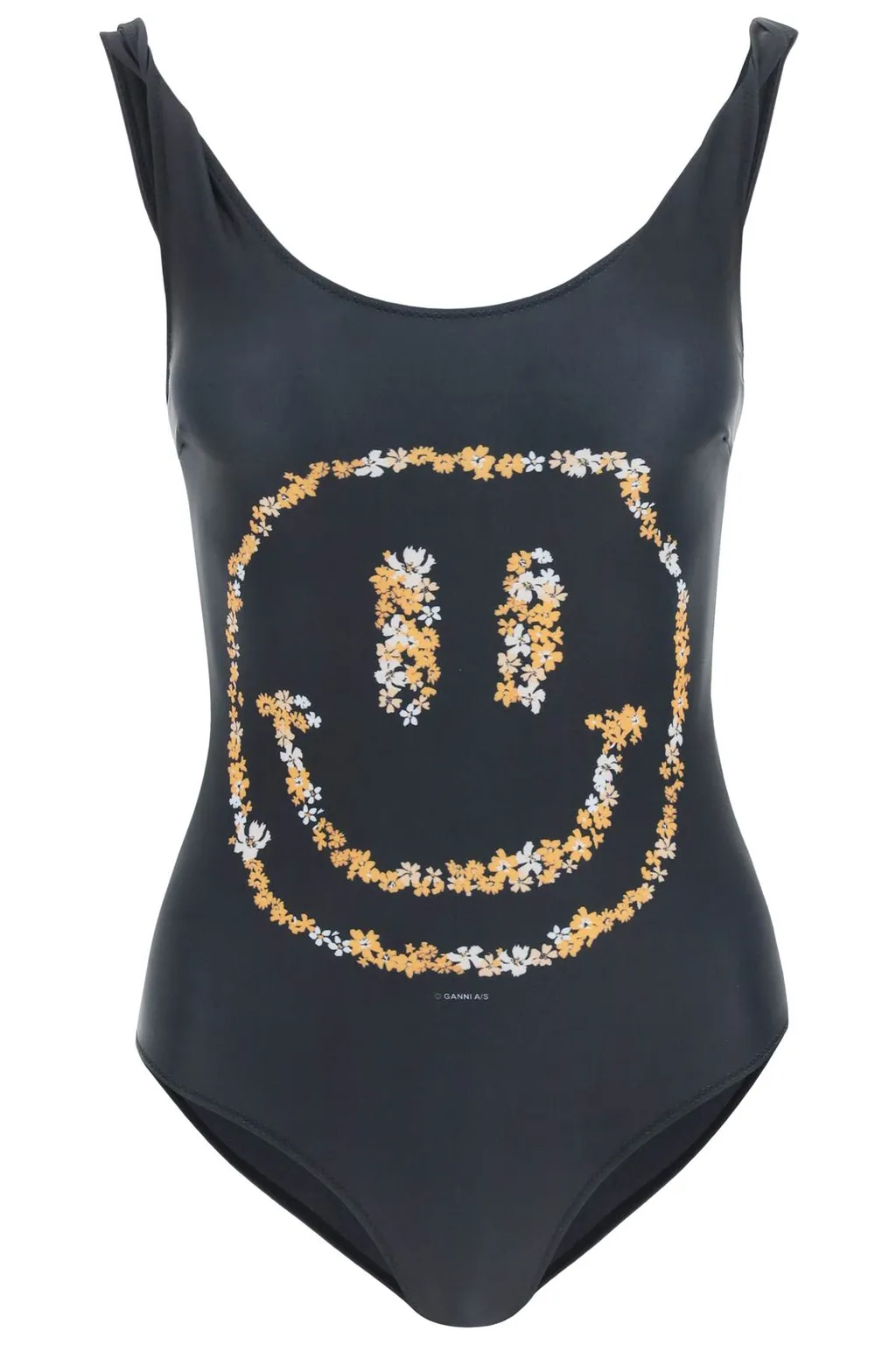 Smiley Print One-Piece Swimsuit