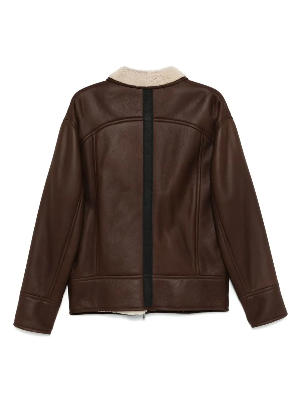 Zippered Leather Jacket