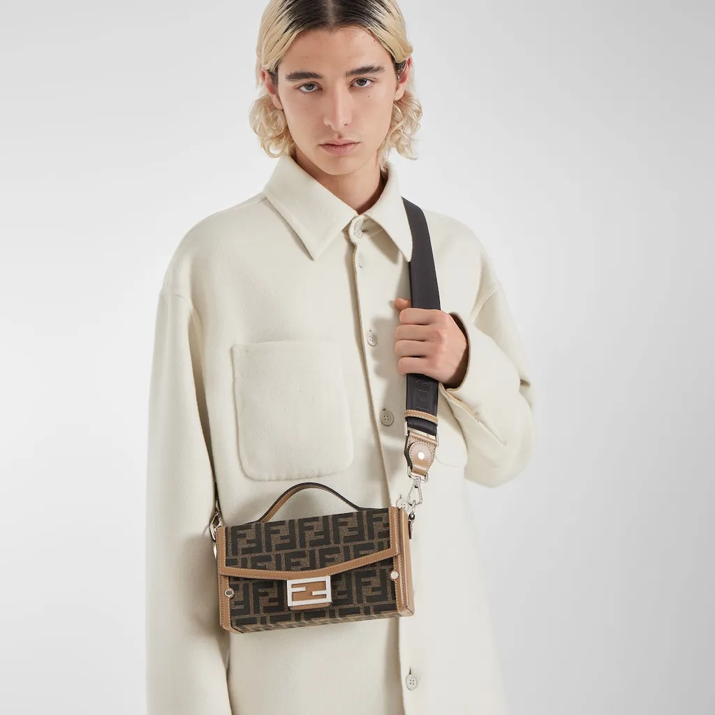Ff Motif Jacquard Crossbody Bag