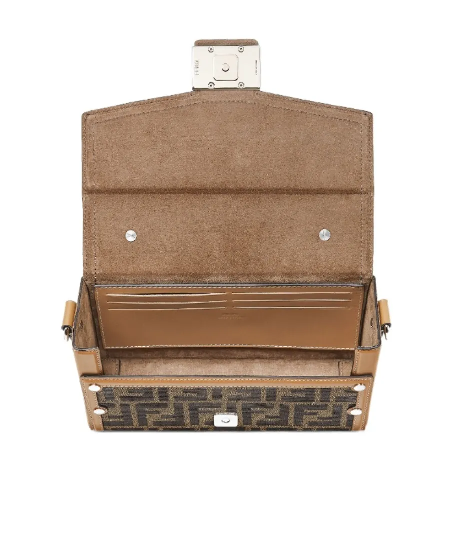 Ff Motif Jacquard Crossbody Bag