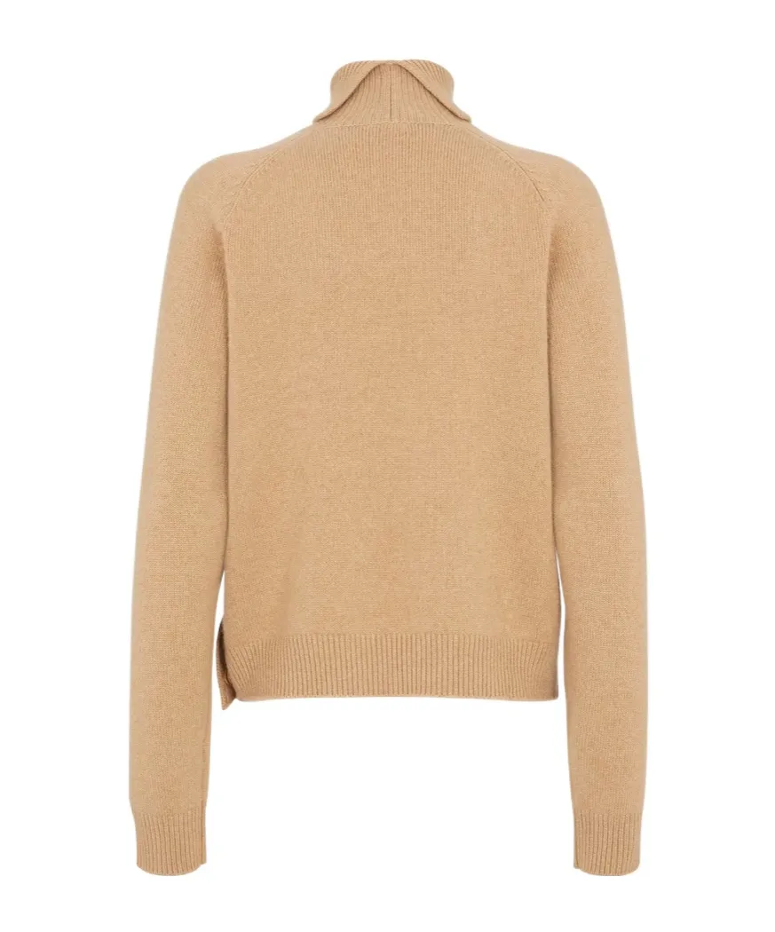 Turtleneck Long Sleeved Knitted Jumper