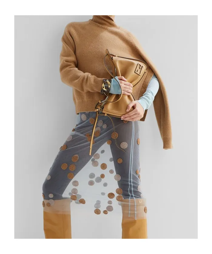 Turtleneck Long Sleeved Knitted Jumper