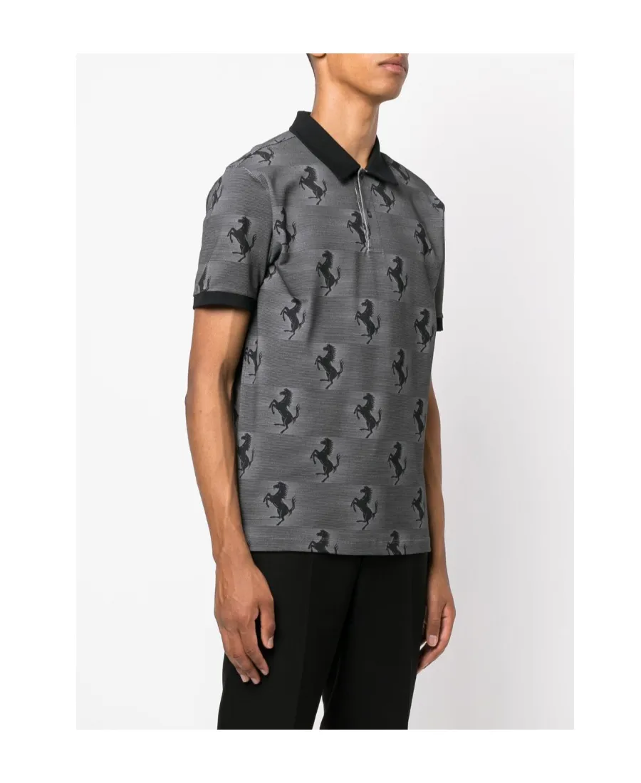 All-Over Logo-Print Polo Shirt