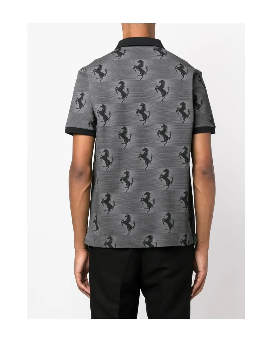 All-Over Logo-Print Polo Shirt