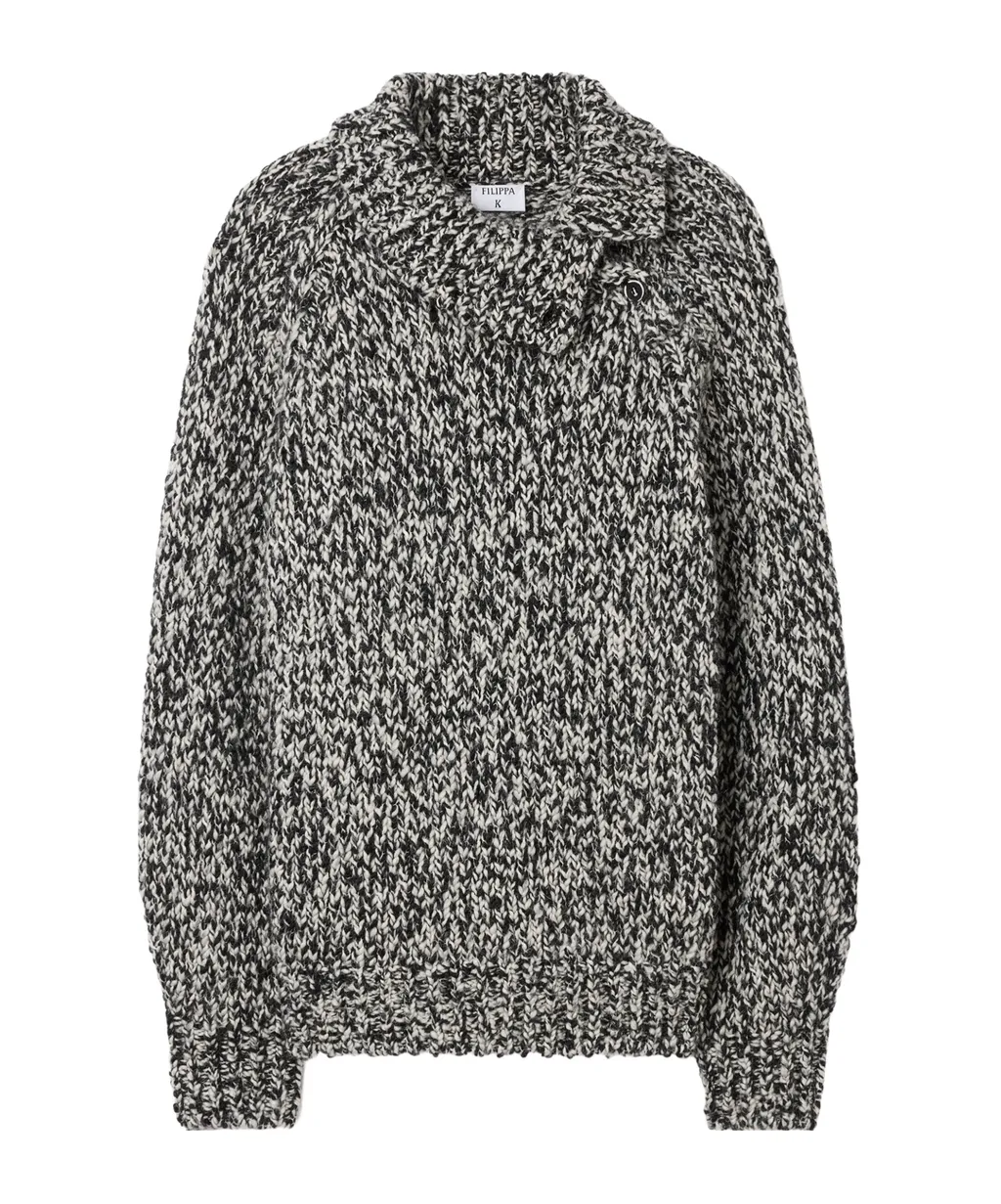 High Neck Buttoned Knitwear