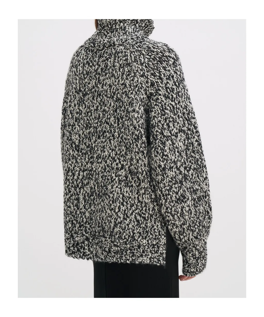 High Neck Buttoned Knitwear
