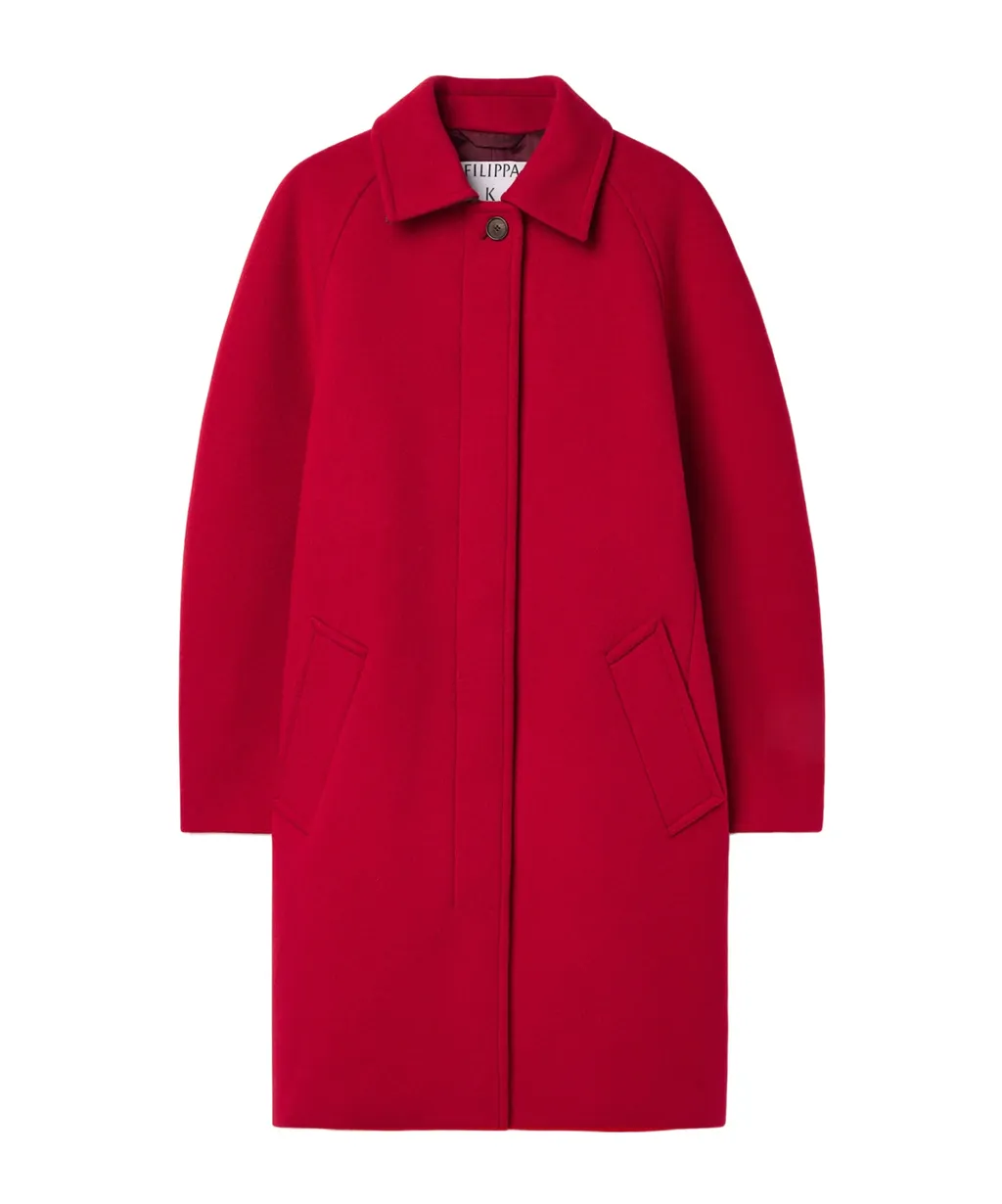 Cocoon Raglan-Sleeve Coat