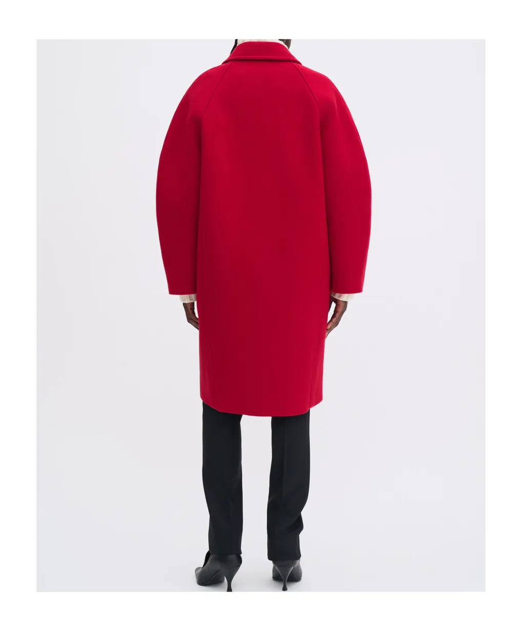 Cocoon Raglan-Sleeve Coat