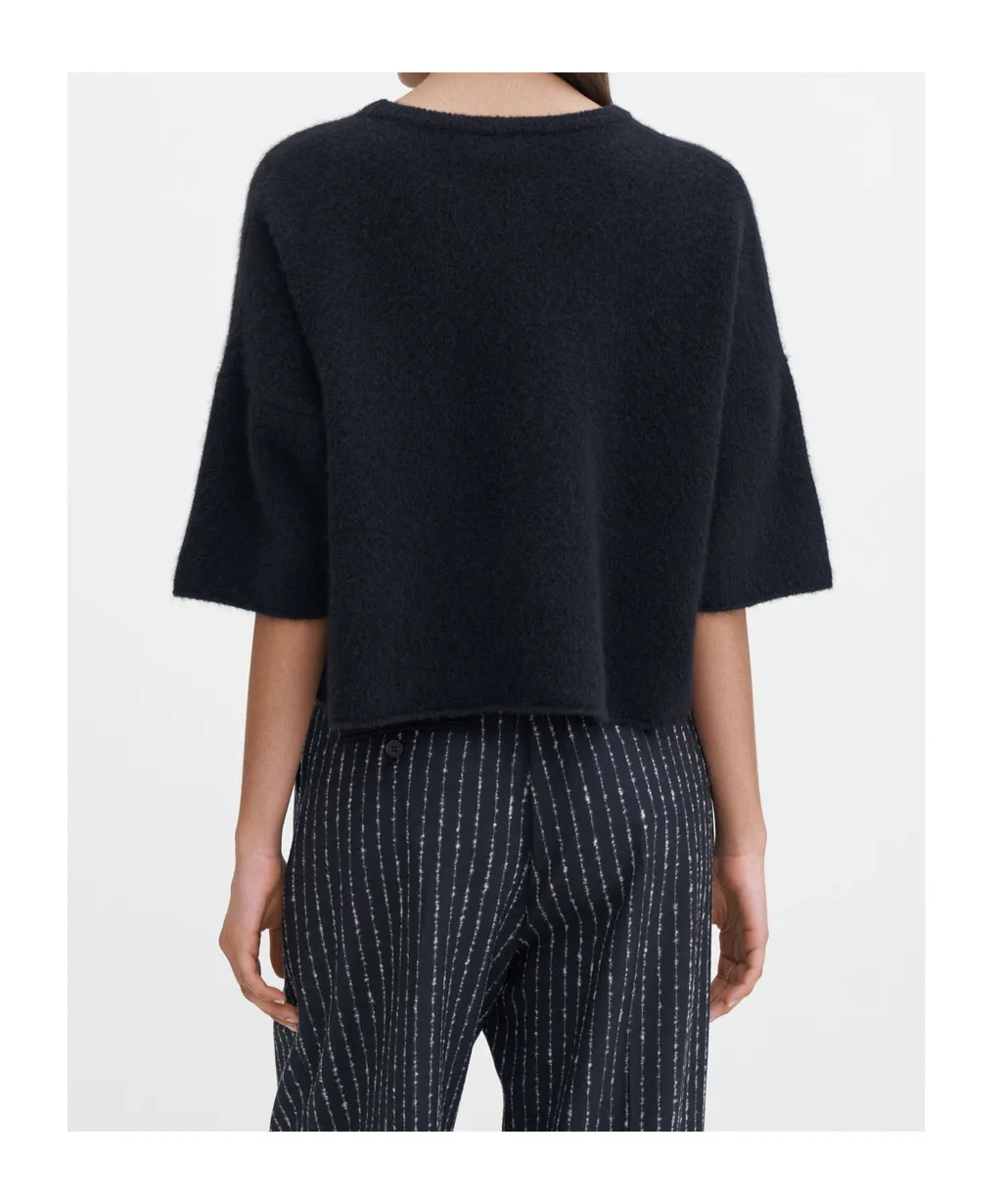 Crewneck Short-Sleeve Knitwear