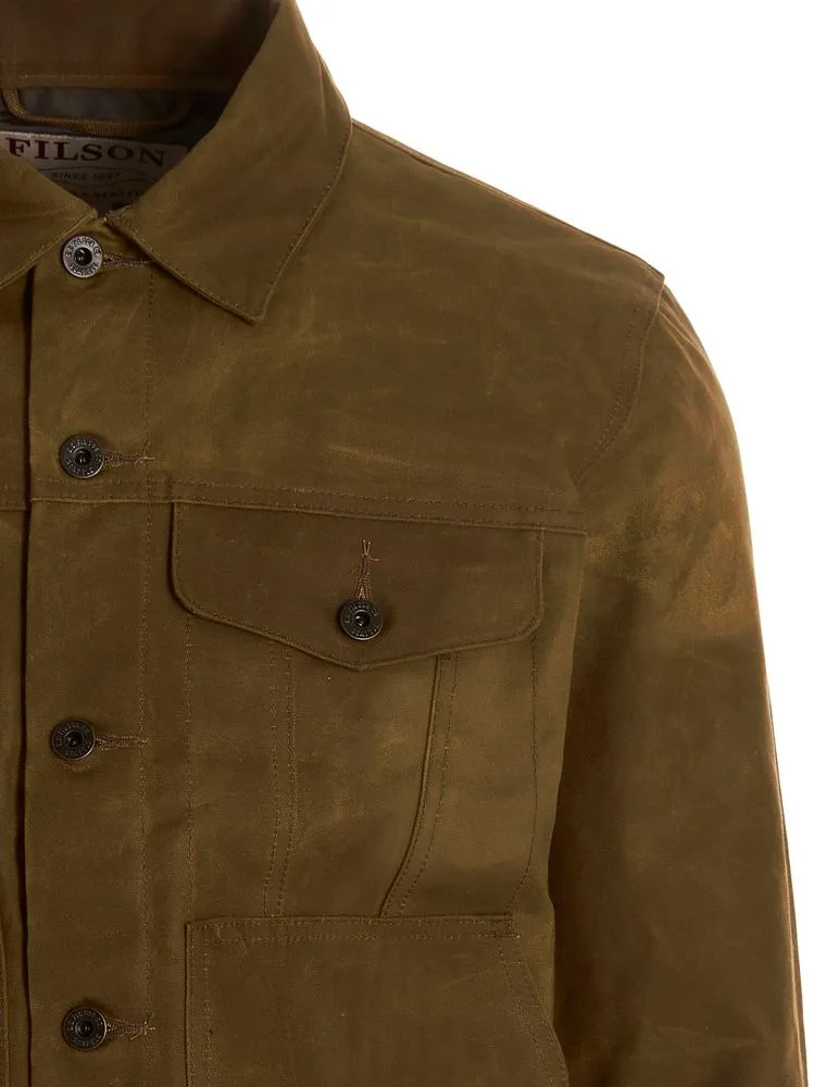Long-Sleeve Buttoned Shirt Jacket