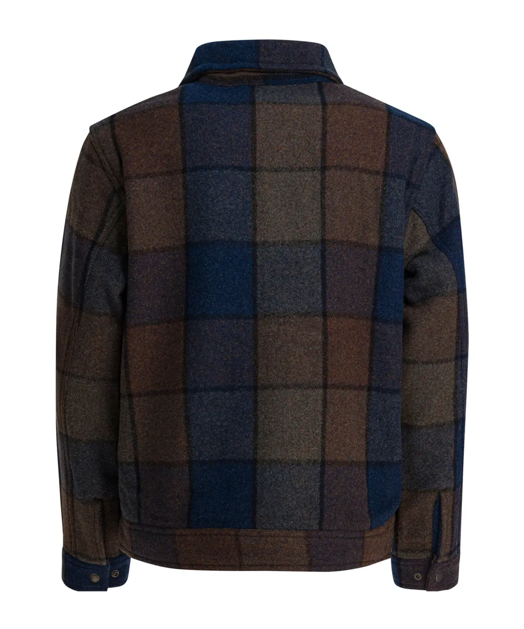 Checked Wool-Blend Jacket