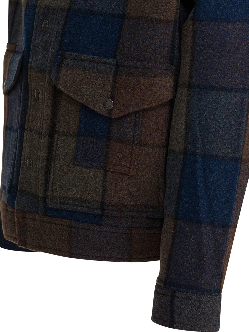 Checked Wool-Blend Jacket