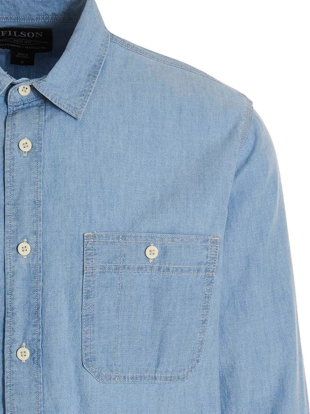 Chambray Cpo Button-Up Shirt
