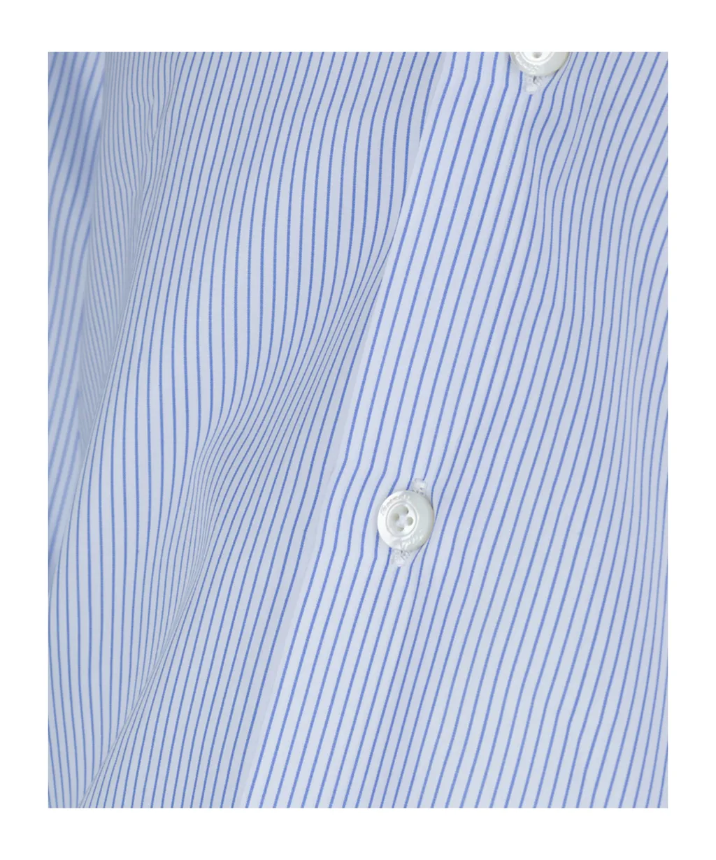 Striped Spread Collar Shirt