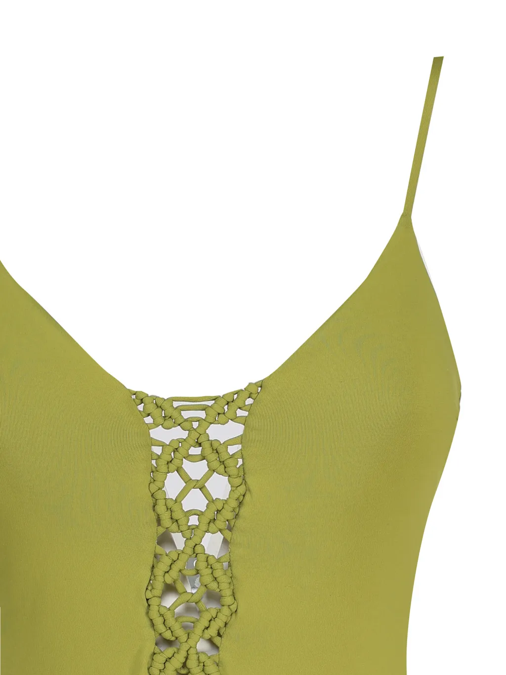 Braided-Detail Cut-Out Swimsuit