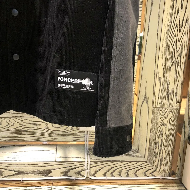 Corduroy Spliced Casual Jacket