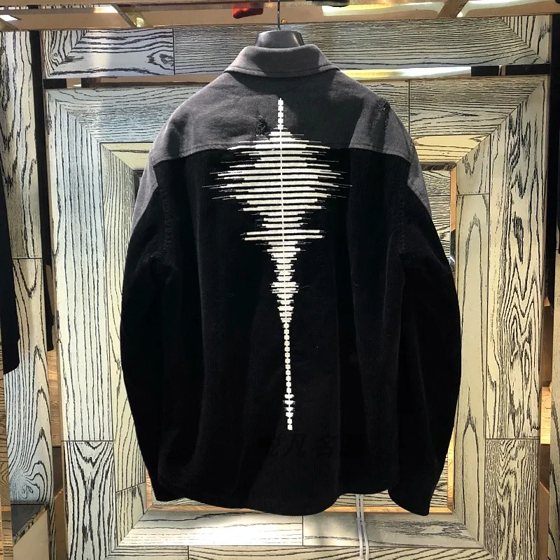 Corduroy Spliced Casual Jacket