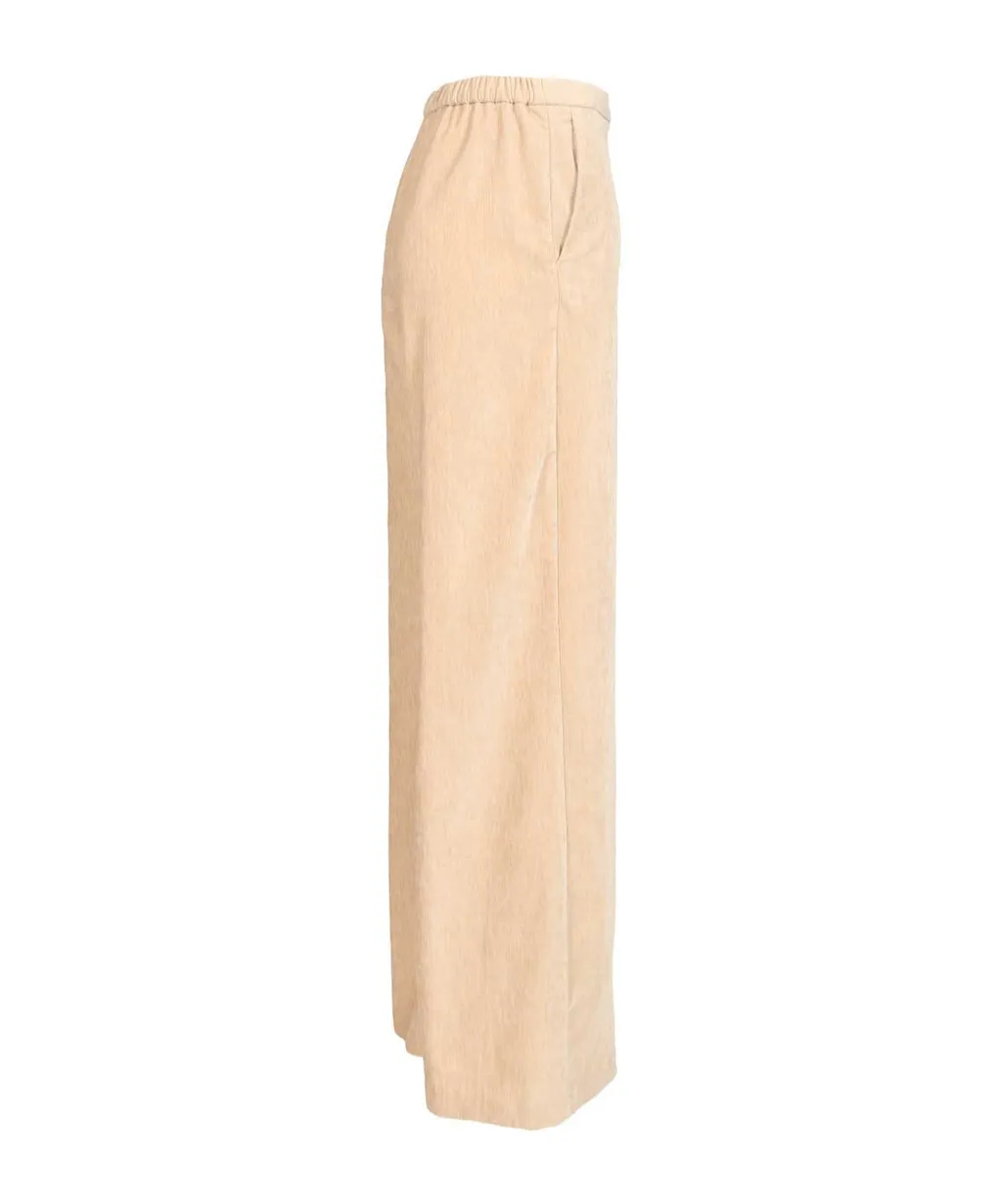 High-Waisted Velvet Pants