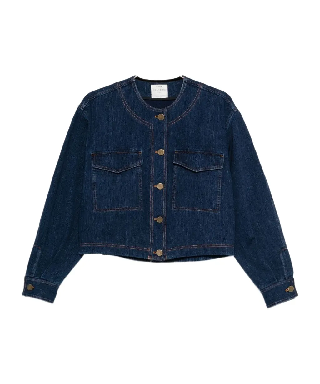 Button-Front Patch-Pocket Jacket