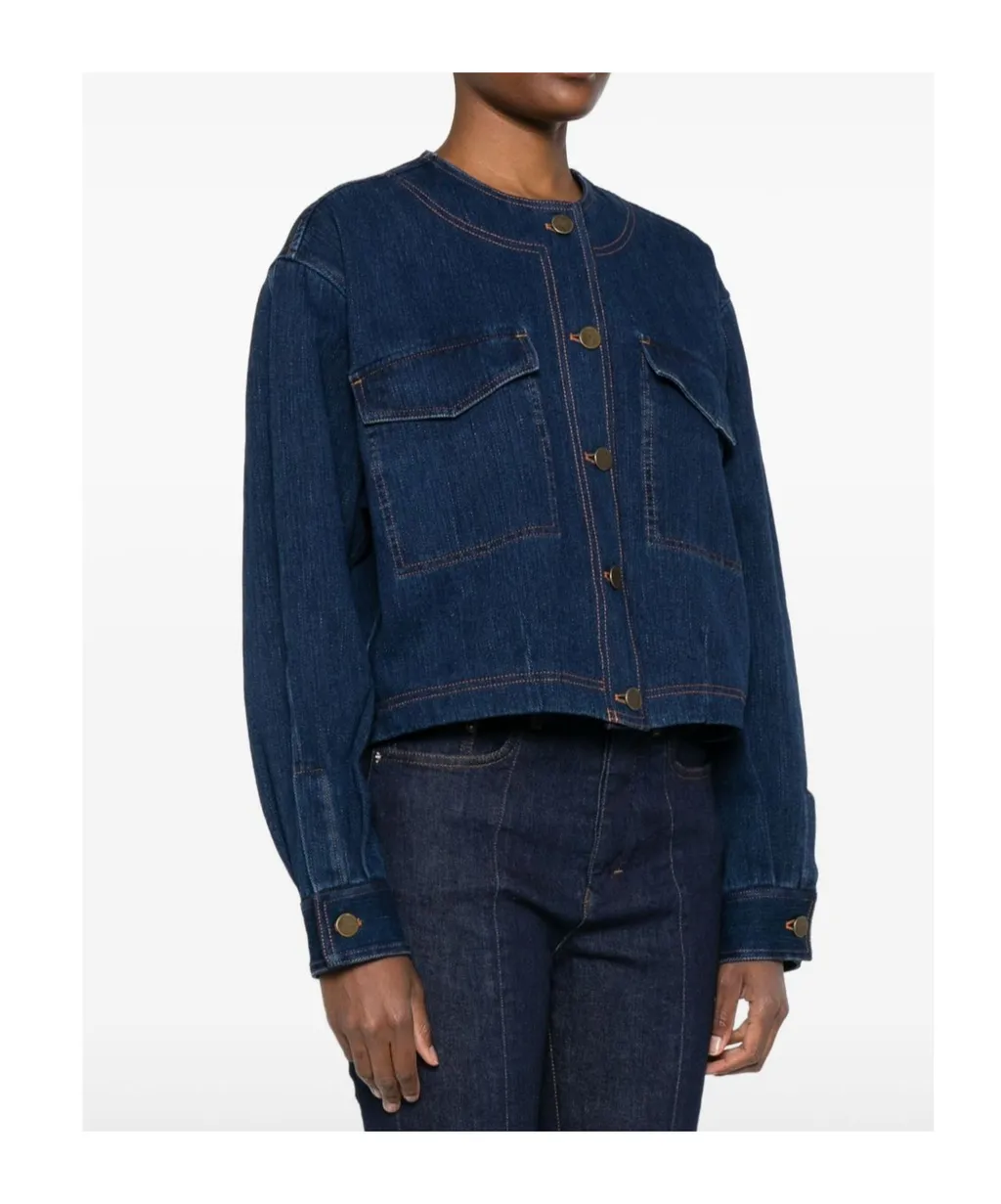 Button-Front Patch-Pocket Jacket