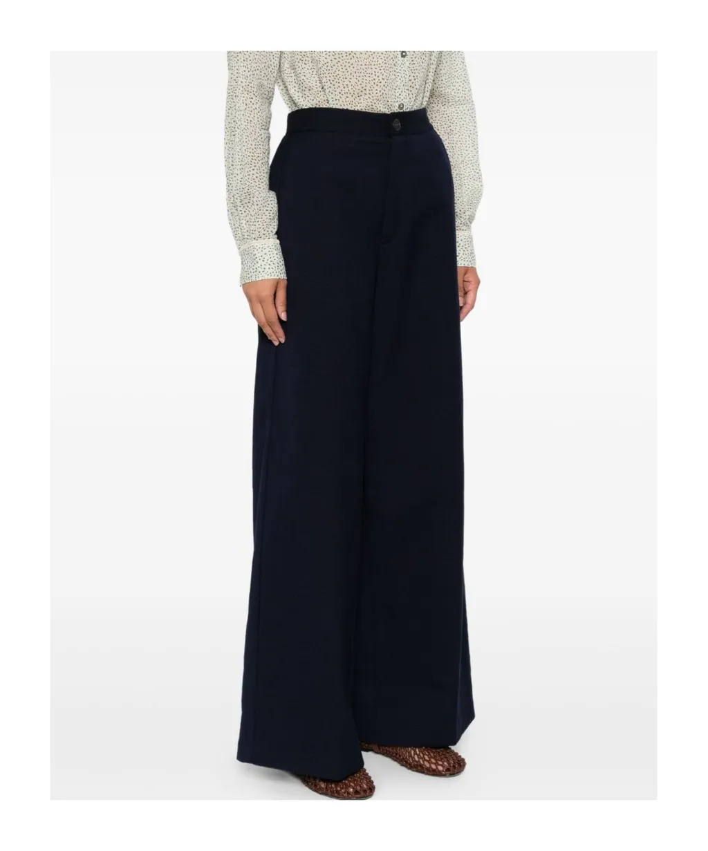 Wide-Leg Casual Pants