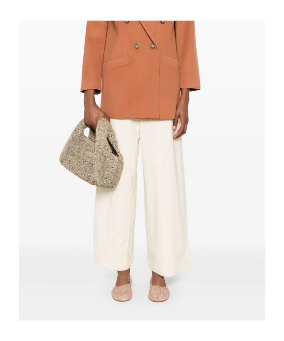 Button-Fastening Trousers