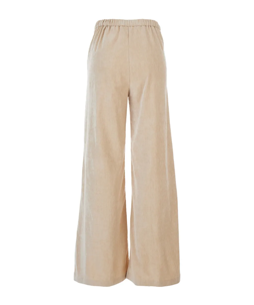 Wide-Leg Casual Pants