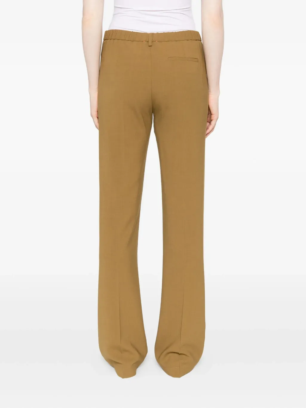Wool Viscose Twill Regular Waist Pants