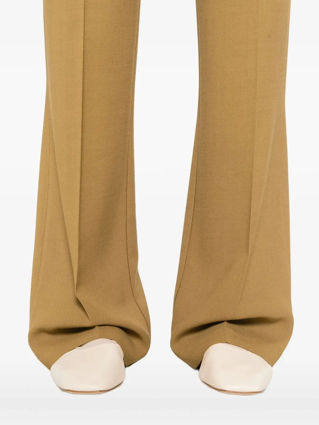 Wool Viscose Twill Regular Waist Pants