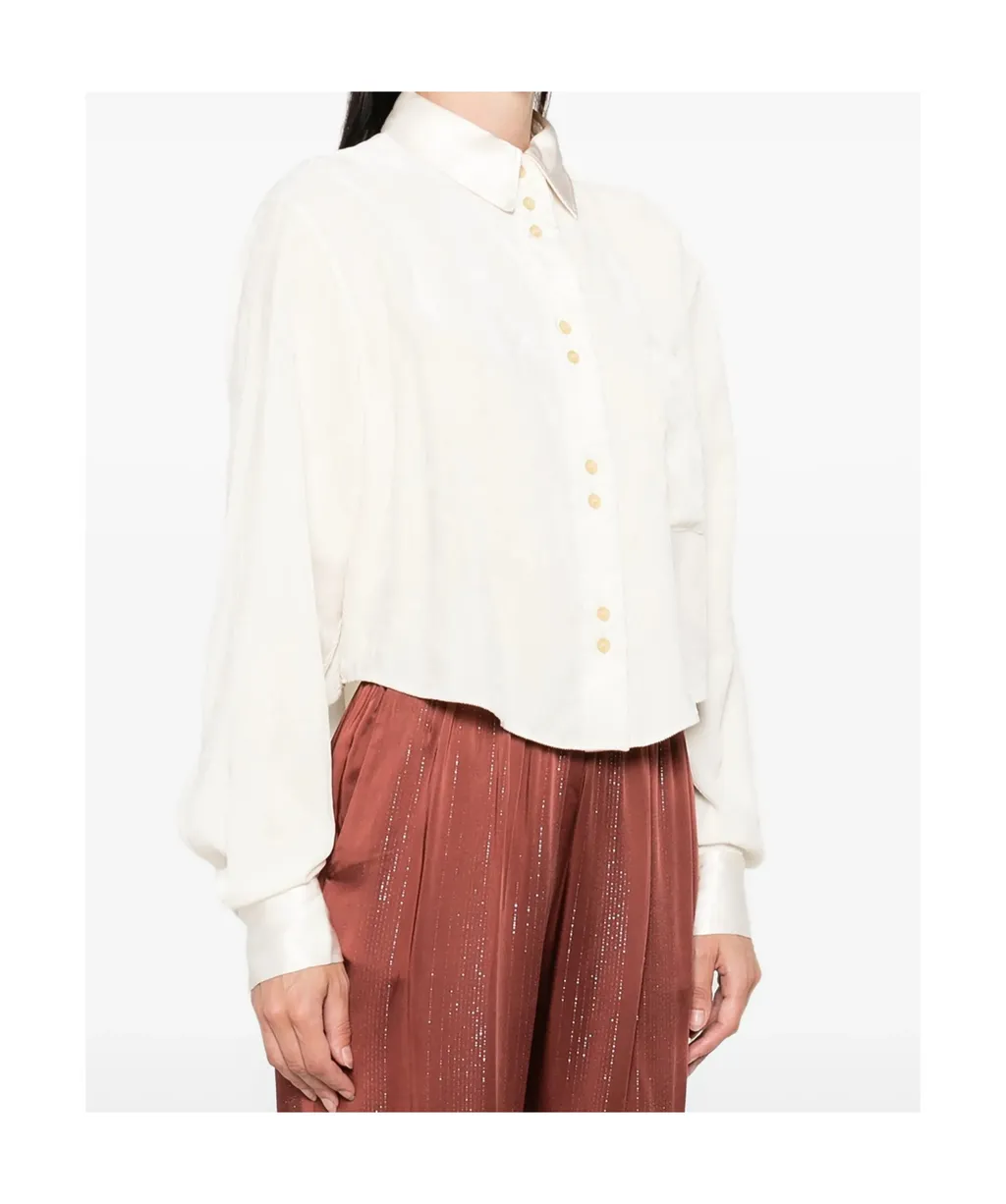 Fluid Chic Velvet Boxy Shirt