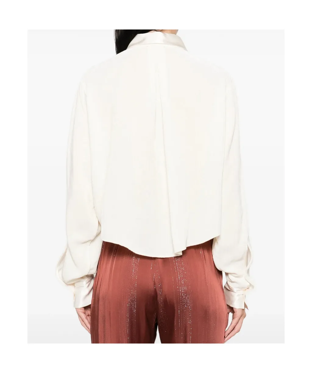 Fluid Chic Velvet Boxy Shirt