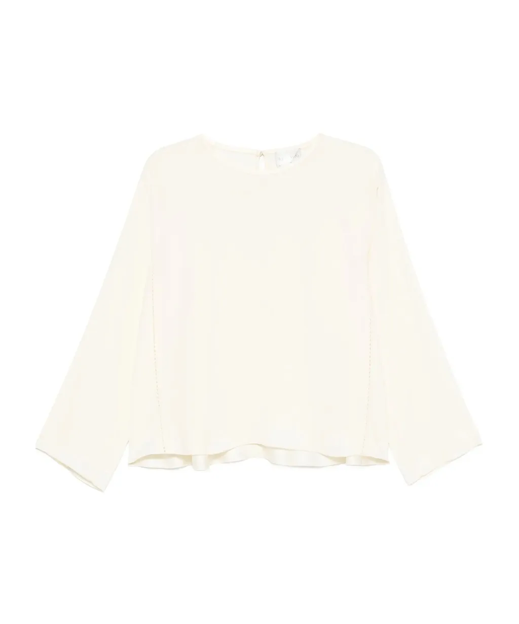Matte Anvers Satin Embroidered Top