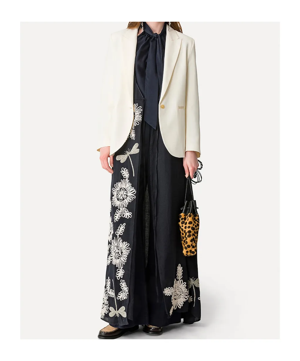 Silk Top With Bow Embellishment