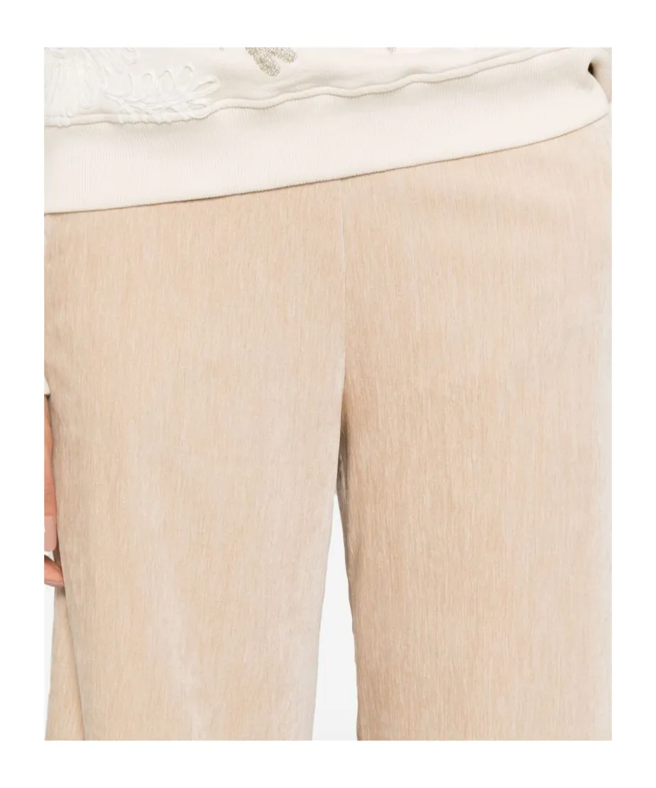 Textured-Finish Trousers