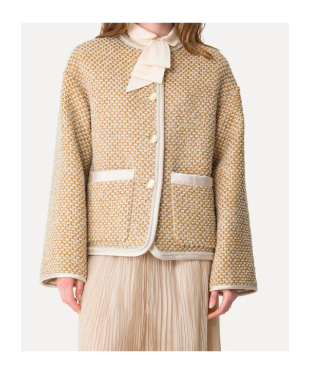 Blouson In Natté Tweed