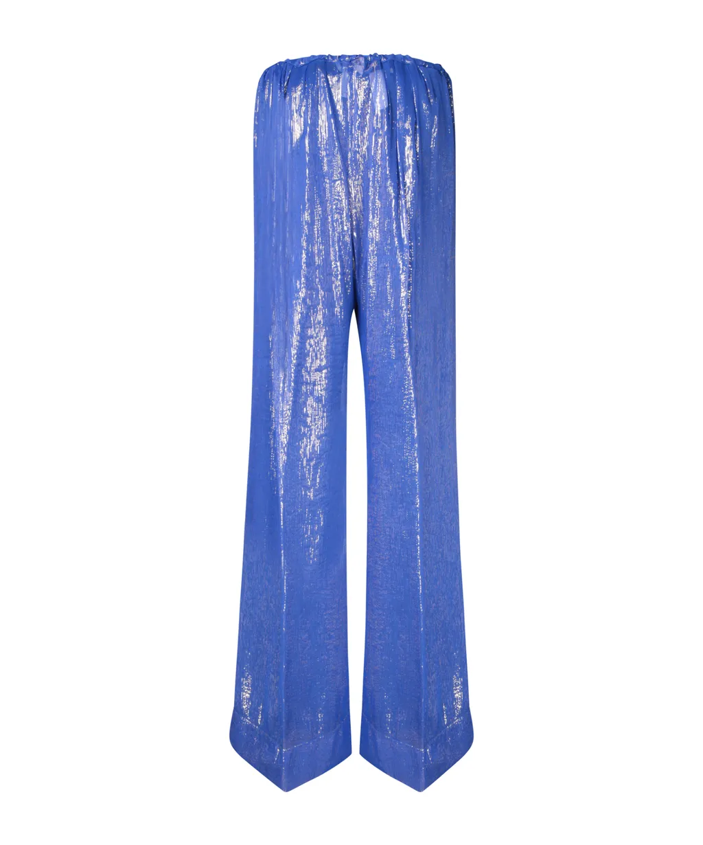 Celeste Chiffon Lurex Pants