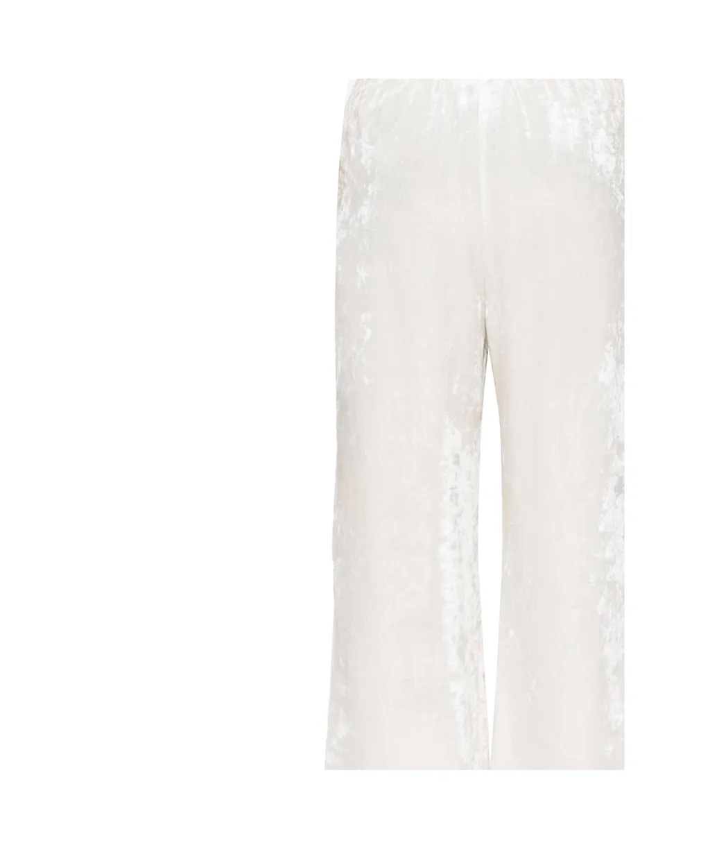 Embroidered Wide Leg Pants