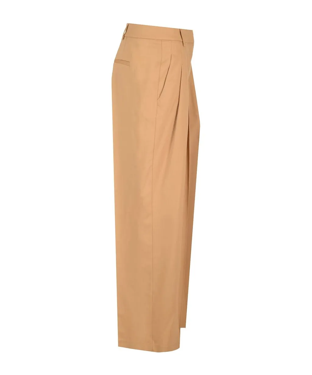 Pleated Twill Pants