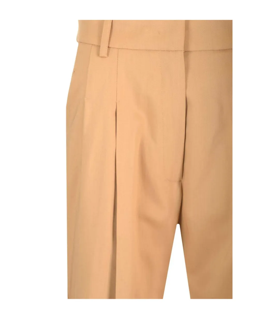 Pleated Twill Pants