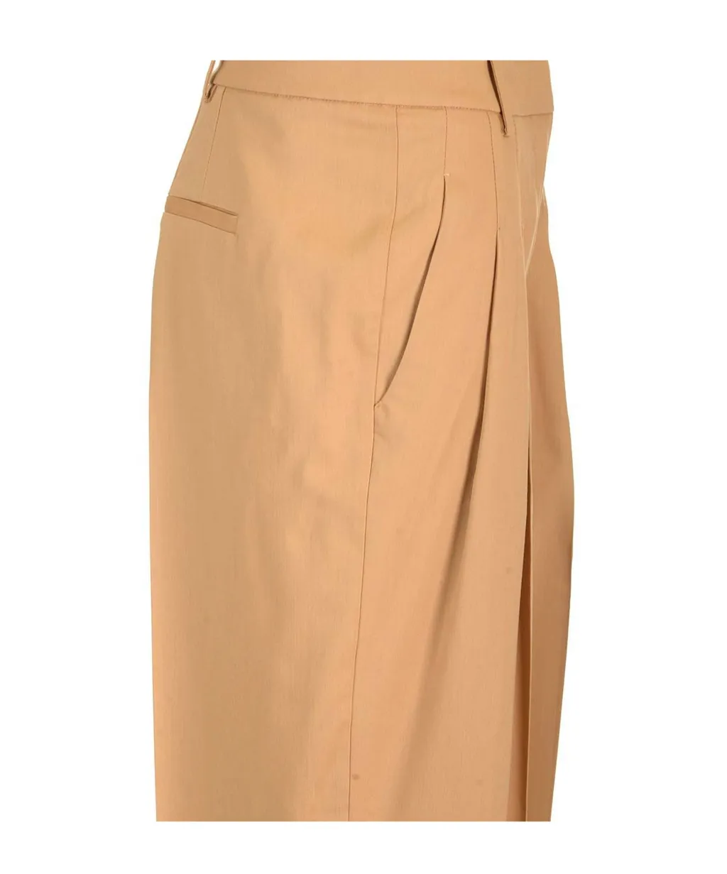 Pleated Twill Pants