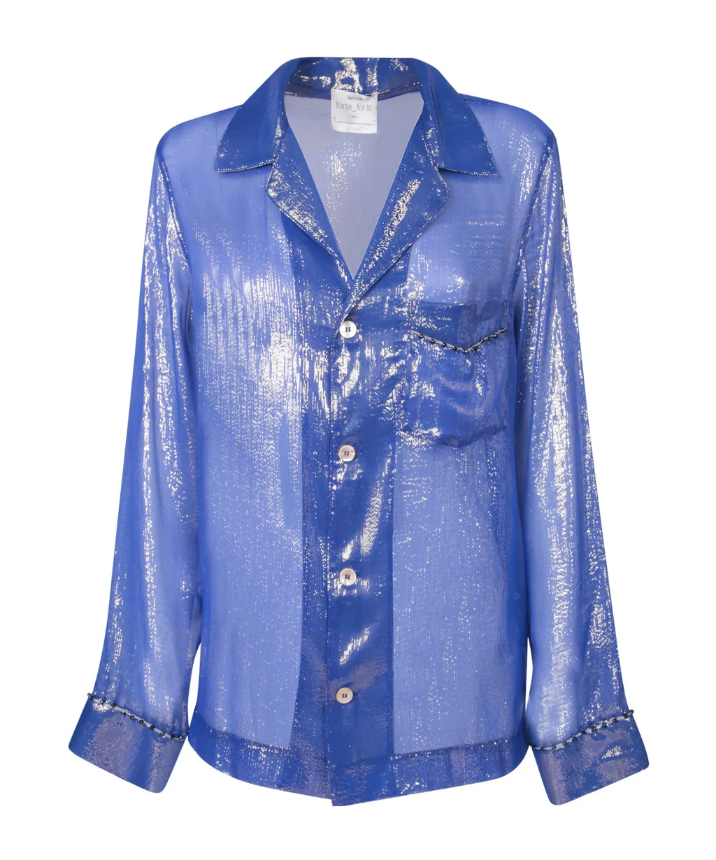 Lurex Chiffon Shirt