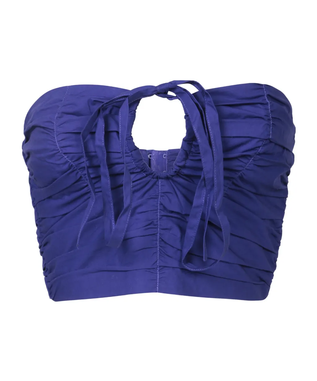 Gathered Bustier Top
