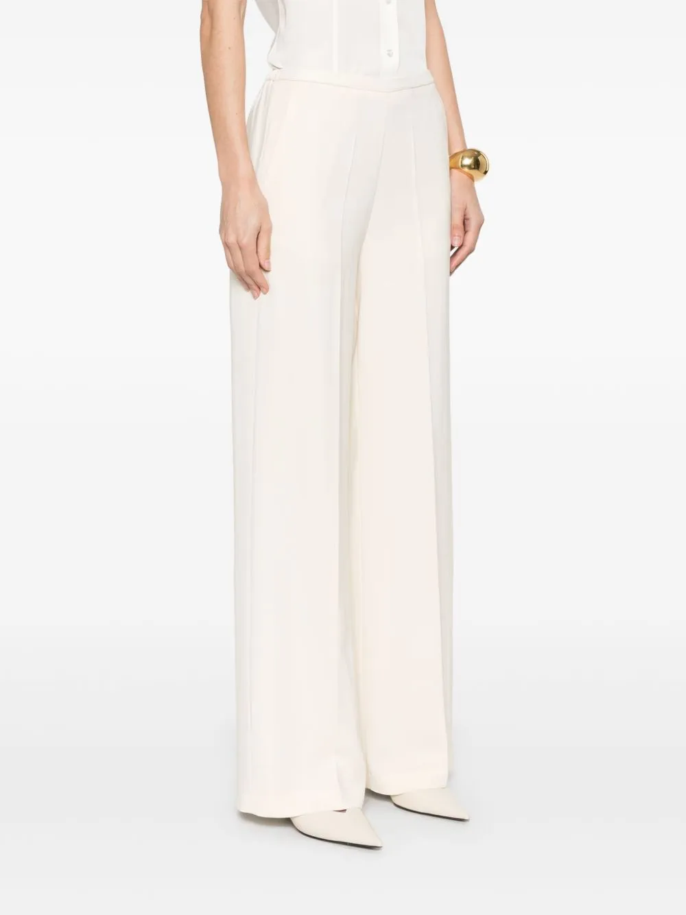 Crepe Palazzo Pants