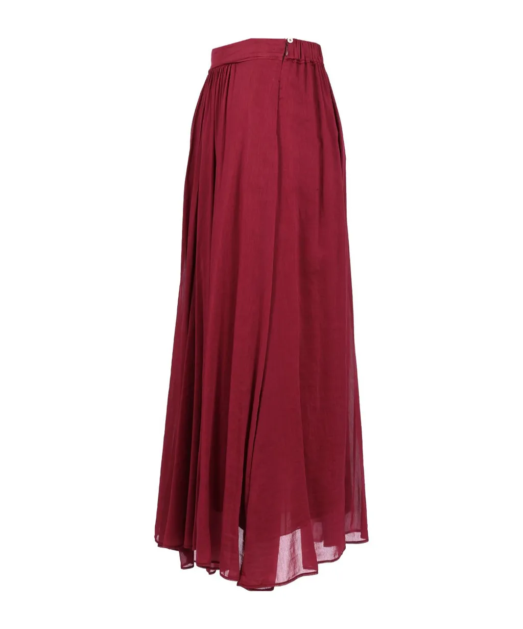 Long Voile Maxi Skirt