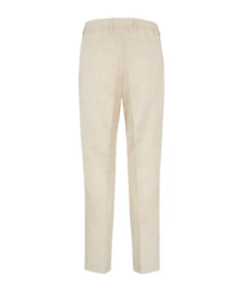 Pleated Patterned Trousers