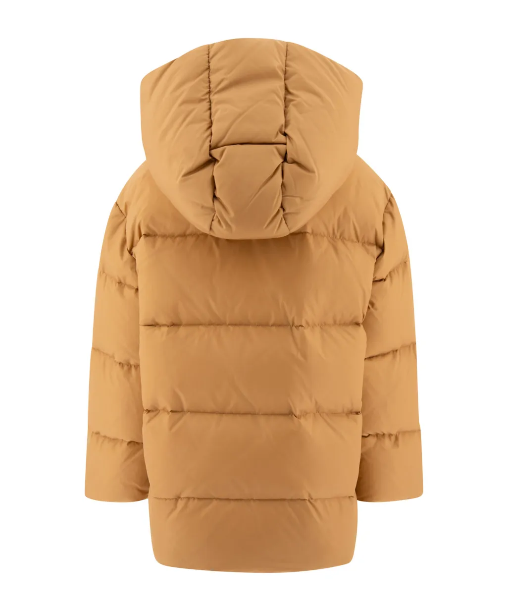 Logo Embroidered Padded Coat