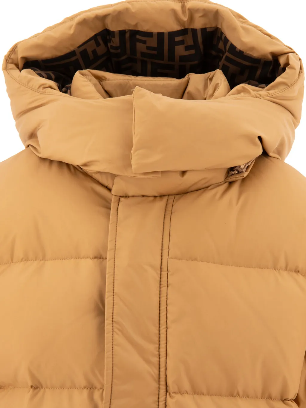 Logo Embroidered Padded Coat
