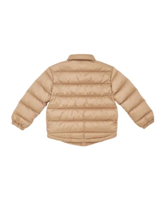 Logo Embroidered Down Jacket